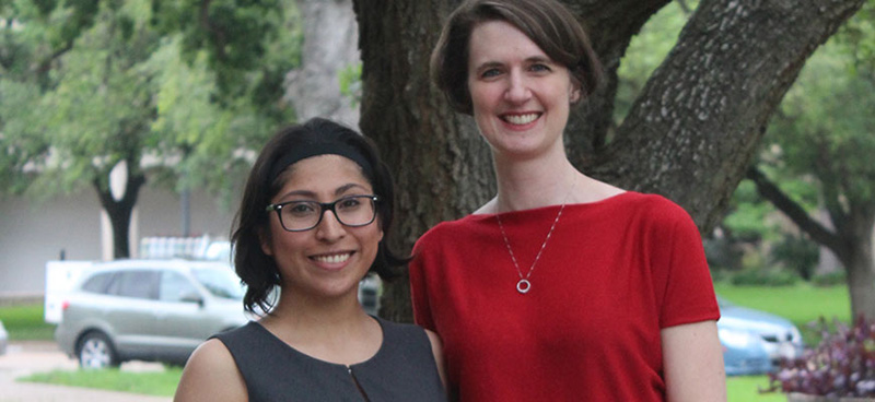 Mara Martinez (left) with Dr. Jamison V. Kovach
