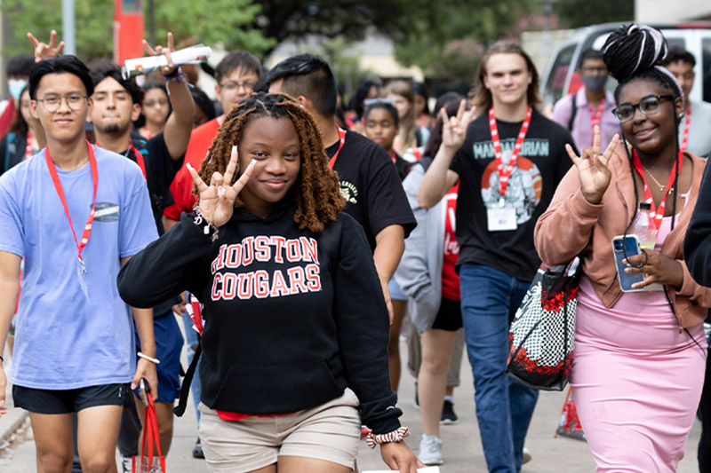 The University of Houston’s diverse and vibrant student body.