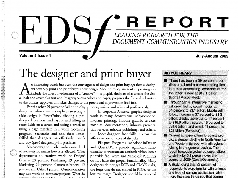 The Designer and Print Buyer
