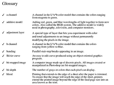 Glossary of Color Reproduction Terms 
