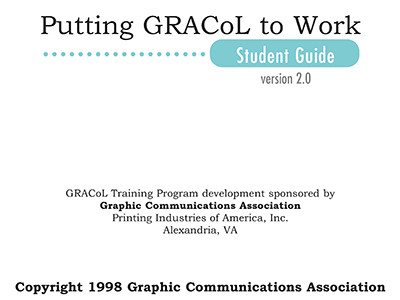 GRACoL Student Workbook