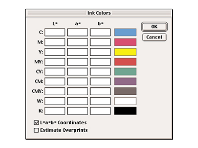 Ink Colors Worksheet