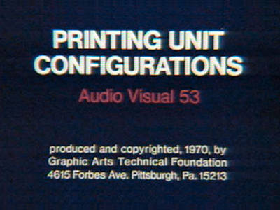 Audio/Visual: Printing Unit Configurations