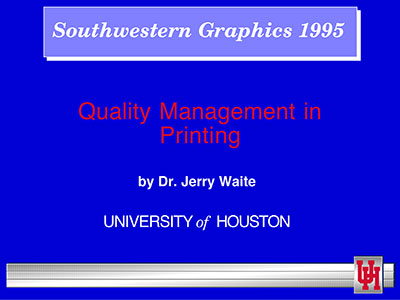 Quality Management in Printing