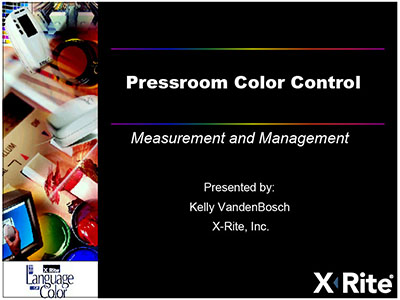 Presentation: X-Rite Color Measurement 