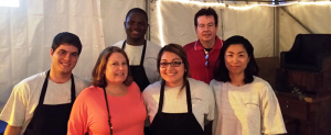 Left to right: Jarred Abbey, Professor Margaret Kidd, Camille Nabolle, Elizabeth Perez, Director Dan Cassler, Hyejong Choi.