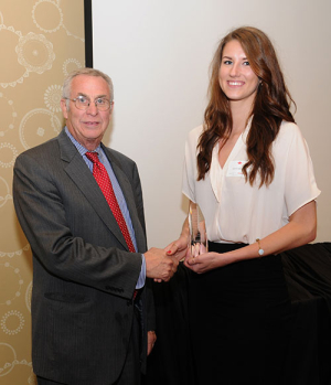 Dr. William E. Fitzgibbon III, Dean and Kadi Kullerkann, College of Technology Outstanding Student