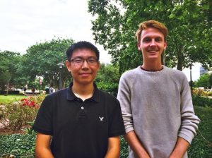 Jeffrey Hong, left, and Ben Lueders will spend the summer at the Smithsonian Institution.