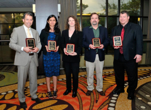 Left to right: Driss Benhaddou, Fatima Merchant, Katherine Frazier, Keith Lancaster, Art Conklin