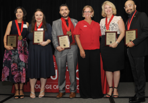 From left: Shazia Khan, Minela Bajrovic, David Garza, Patty Godfrey, Drue DaSilva, Jose Lopez