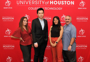 Outstanding Student Organization Award: Members of AITP with their faculty advisor, Bret Detillier