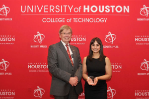 Deans Award for Outstanding Student: Dean Tony Ambler and Yeslyn Casasola